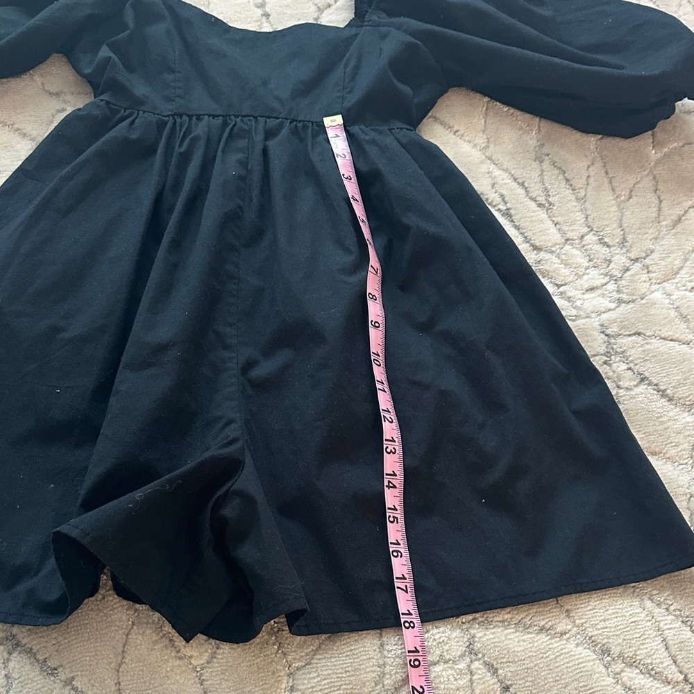 Abercrombie & Fitch Black Puff Sleeve Romper - Picture 5 of 12